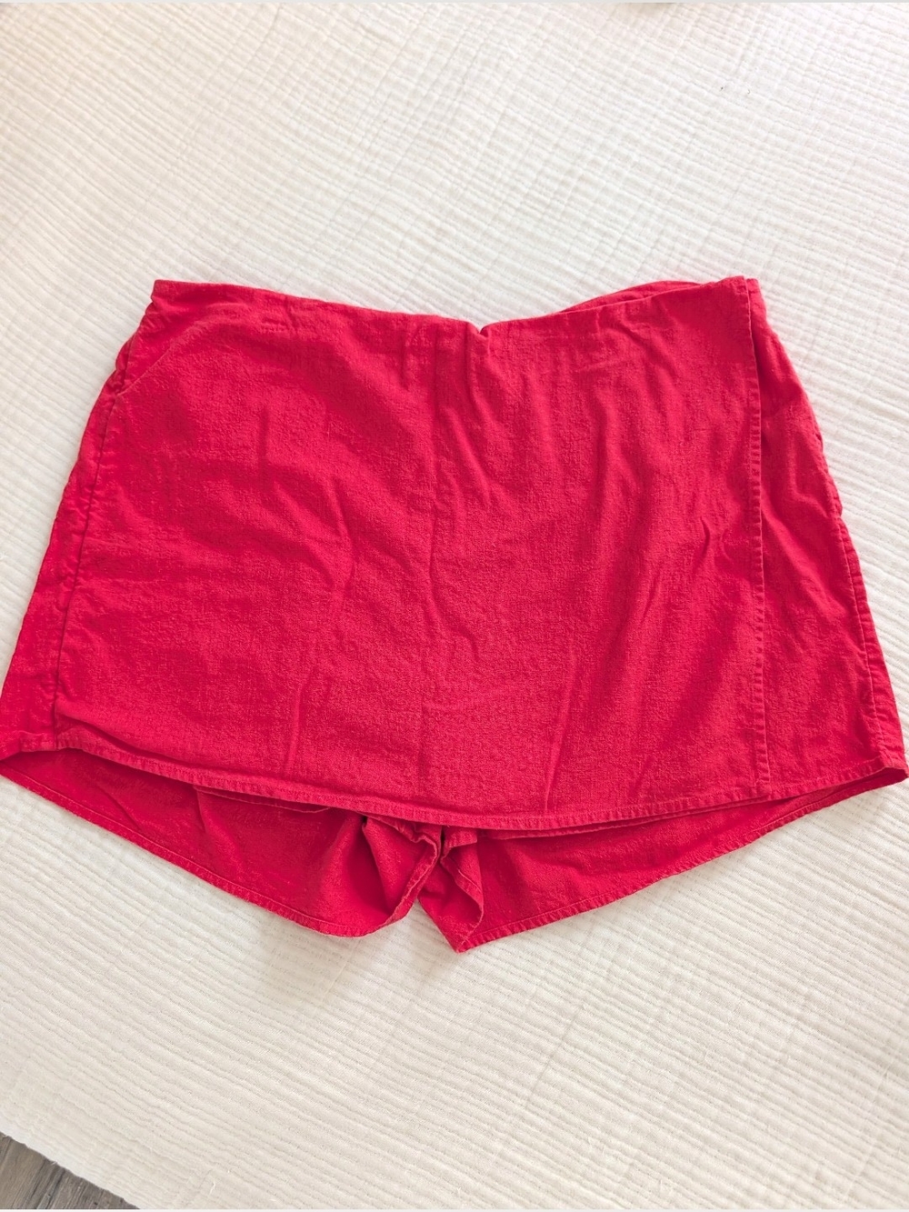 Red Women's Casual Skort